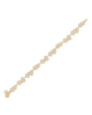Pav&eacute; Orchid Tennis Bracelet