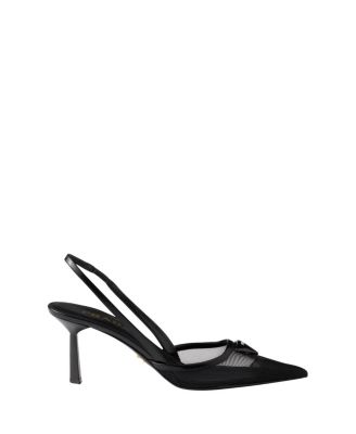  Women's Mesh Fabric Slingback Pumps