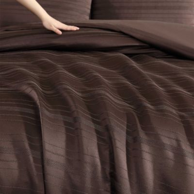 Illusion Lines 3 Piece Duvet Cover Set, King