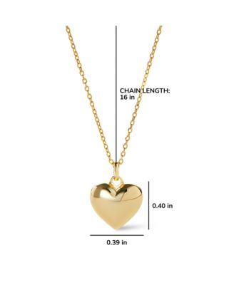 Gold Heart Small Lev Necklace