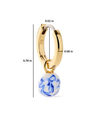 Lainey Marble Gold Drop Earrings