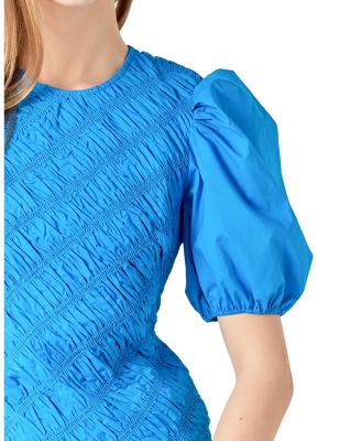 Women's Asymmetrical Smocked Top