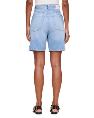 Taylor Aura Drawstring High Rise Denim Shorts in Beachwave