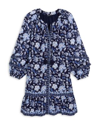 Vineyard Tile Print Shirt Dress