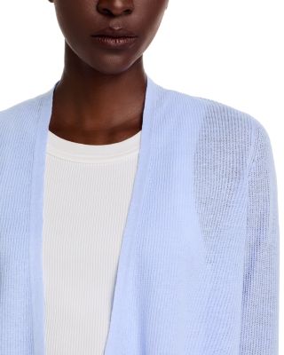 Linen Cotton Ribbed Cardigan