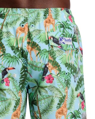 Sano Tropical Safari Print  6.5&amp;quot; Swim Trunks