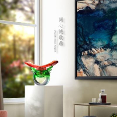 Ding of Mutual Respect Crystal Art Vessel