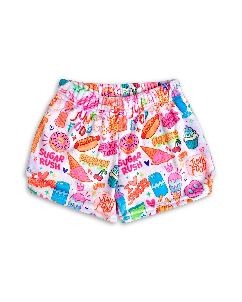 Shop Iscream Girls' Corey Paige Junk Food Plush Shorts - Little Kid, Big Kid