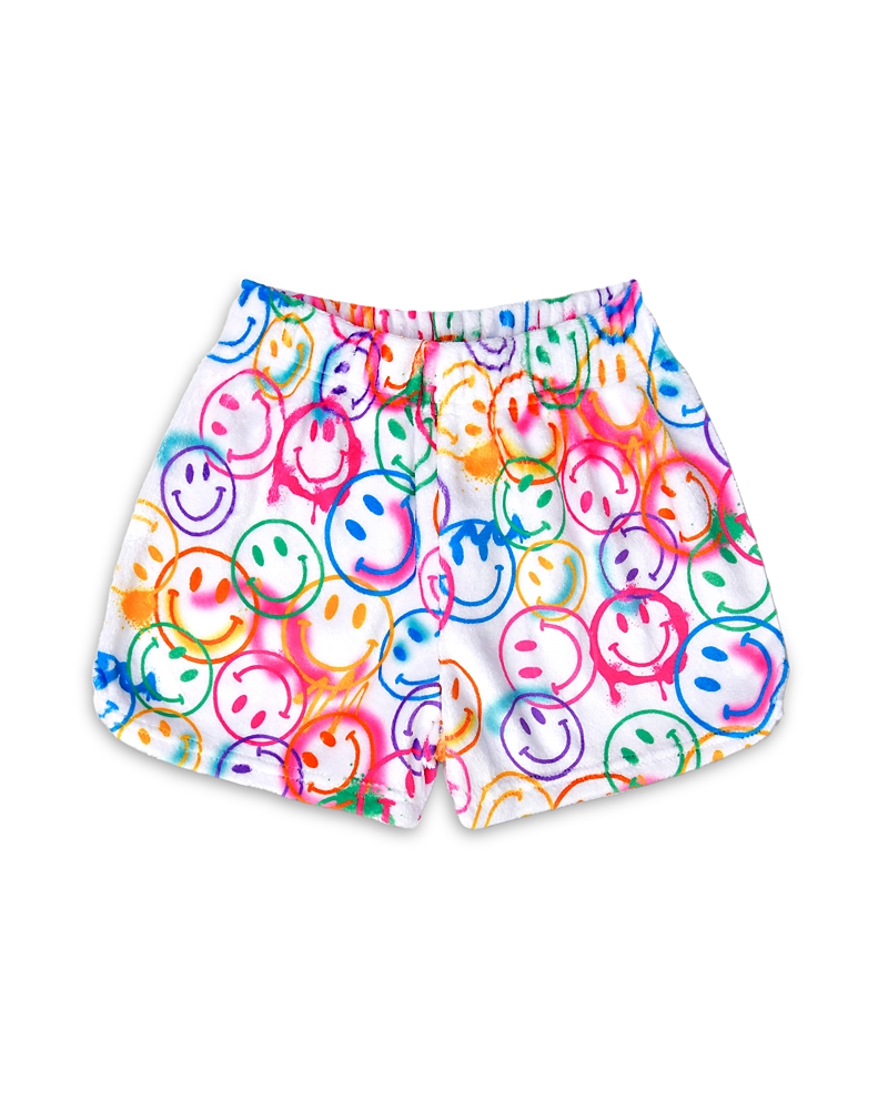 Iscream Girls' Smiles Everywhere Plush Shorts - Little Kid, Big Kid