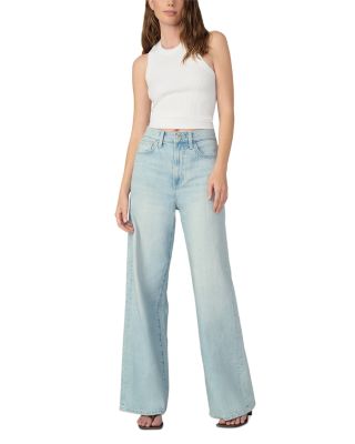 Petites The Mia High Rise Wide Leg Jeans in Breathless