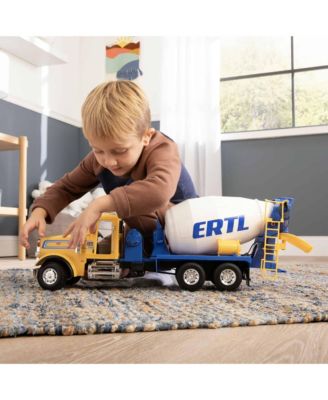 1/16 Big Farm Yellow & Blue Peterbilt Model 367 Cement Mixer Truck - Ages 3+ Years