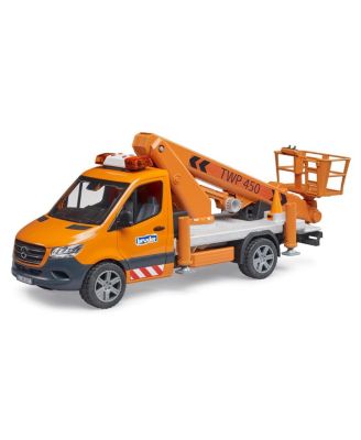 1/16 Mercedes-Benz Sprinter Service Truck with Crane, Basket & Lights & Sounds 02679 - Ages 4 Years +