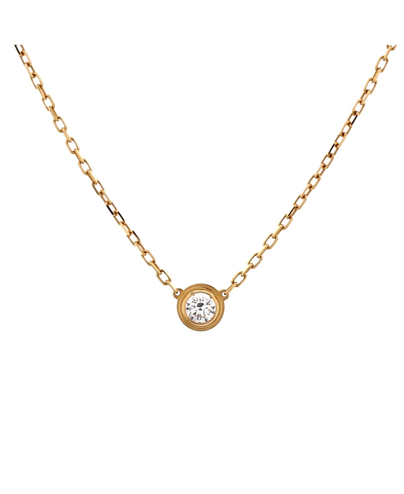 Pre-owned Pre-owned Cartier Cartier Large D'amour Pendant Necklace 18k Gold With Diamond