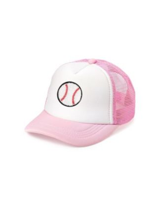 Sweet Wink - Girls' Baseball Patch Trucker Hat - Little Kid, Big Kid