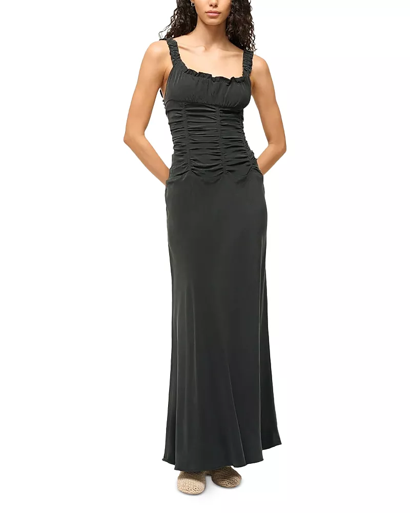 Staud Nic Silk Maxi Dress