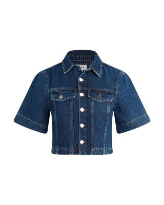 Denim Trucker Top