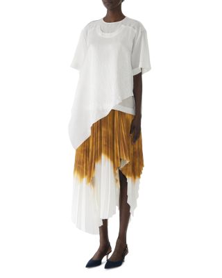 Shantung Crinkled Satin Tee