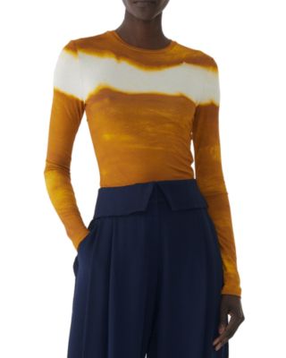 Painted Stripe Long Sleeve Jersey Top