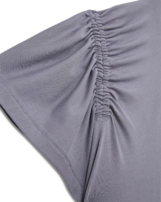 Helia Ruched Sleeved Jersey Dress