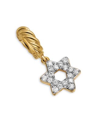 David Yurman Micro Pave Star of David Amulet