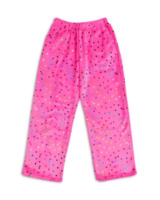 Girls' Foil Heart Plush Pants - Big Kid
