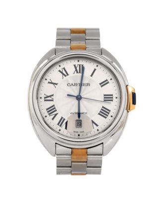 Pre-Owned Cartier - Cle de Cartier Automatic Watch in Stainless Steel and Rose Gold 40mm