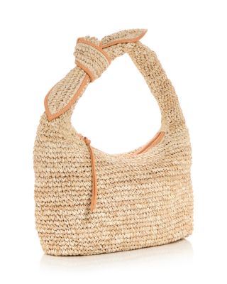Josie Raffia Knot Shoulder Bag