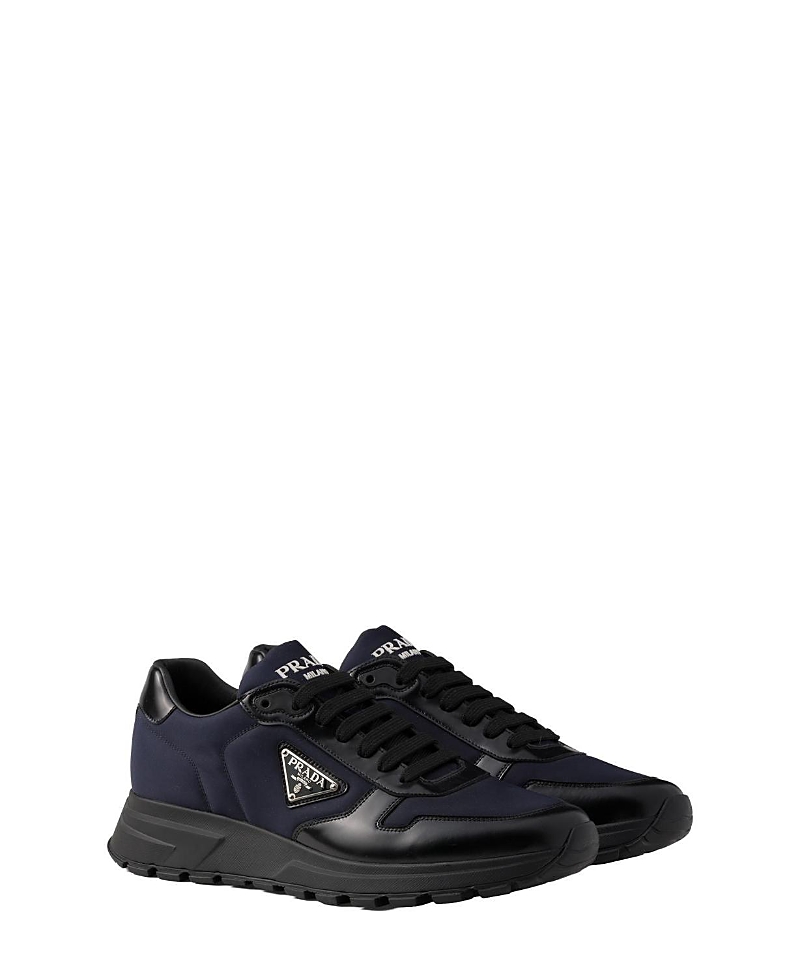 Prada Men's Prax 01 Re-Nylon and Brushed Leather Sneakers · 11US / 44EU