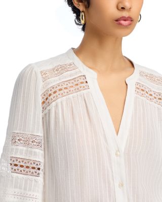 Keira Lace Trim Blouse