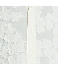  Cotton Voile Shirt with Cut-Outs