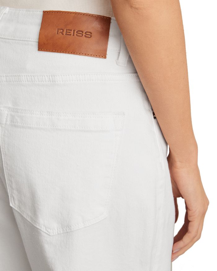 Petites Belinda High Rise Straight Jeans White