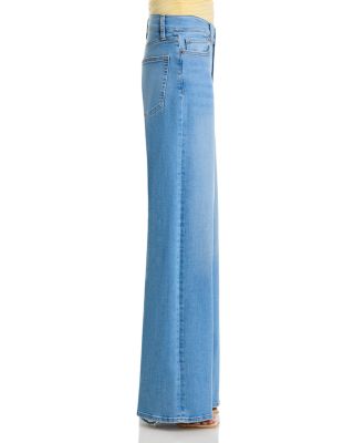 Le Slim Palazzo Long High Rise Jeans in Honeymoon
