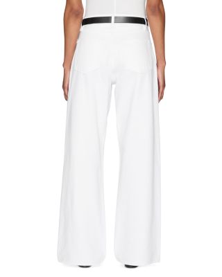 The Loose Wide Leg Jeans in White