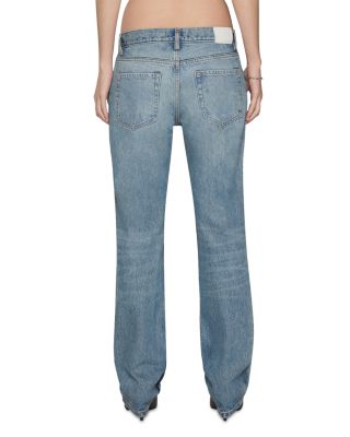Low Slung Straight Leg Jeans in Luca