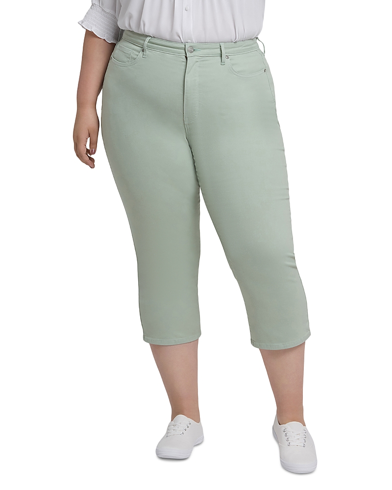 Shop Nydj Plus Joni High Rise Relaxed Capri Jeans