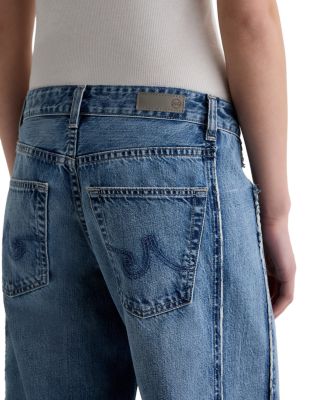 Adria Colorblock Low Rise Wide Leg Jeans in Socialite