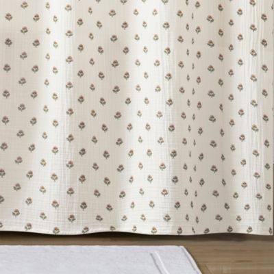 Block Print Gauze Shower Curtain
