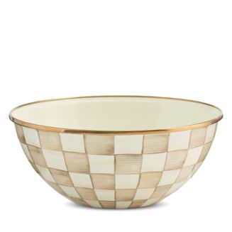MacKenzie-Childs Mocha Check Large Everyday Bowl | Bloomingdale's