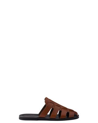  Men's Leather Fisherman Mules