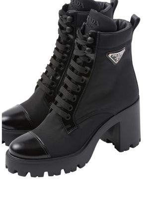 Women's Re-Nylon and Leather Booties