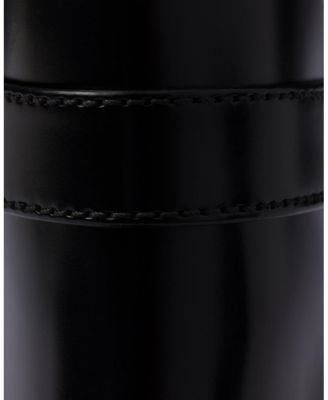  Women's Brushed Leather Ankle Boots with Strap