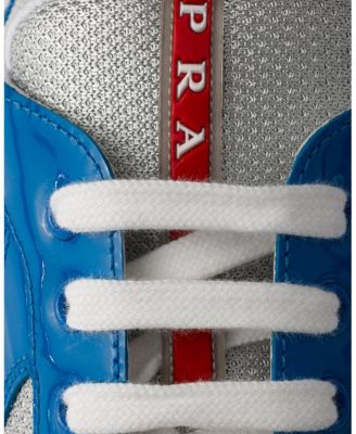Men's Patent Leather and Technical Fabric America's Cup Sneakers