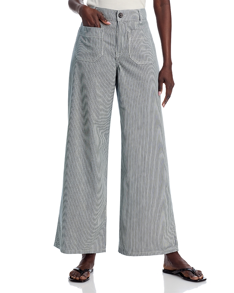 Sanctuary The Marine Stripe Patch Pocket Wide Leg Pants