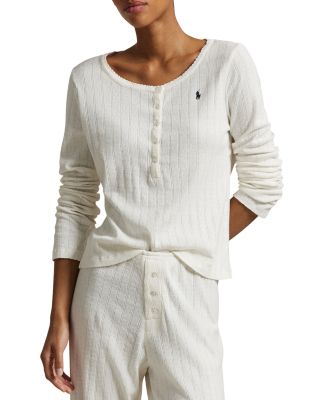 Henley Wide Leg Pajama Set