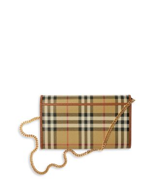 Check Chain Strap Wallet