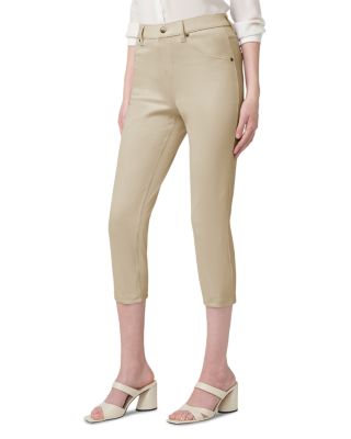 High Rise Ultra Soft Denim Capri Leggings in Medium Wash