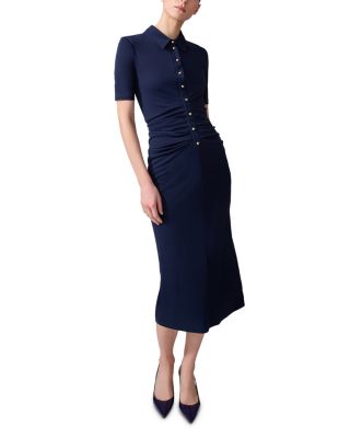 Ruched Polo Dress