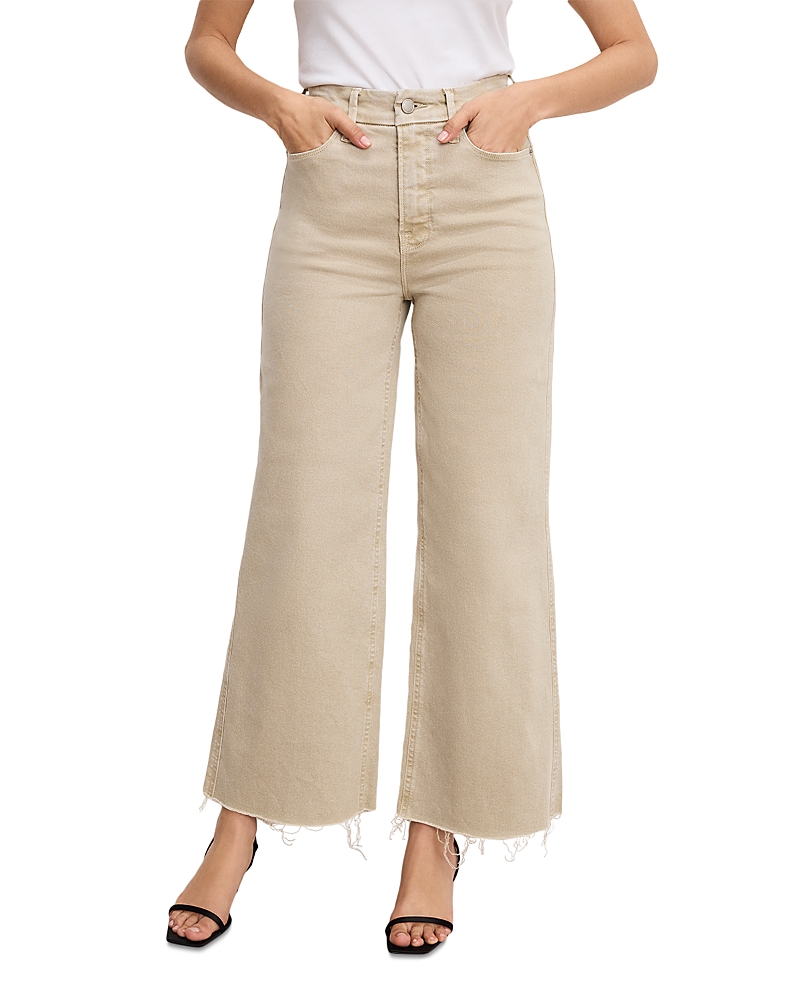 Good American Good Skate High Rise Ankle Jeans In Dune In Neutral