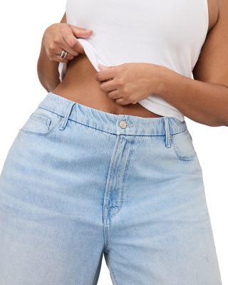 Weightless Good Skate Wide Cropped Jeans in Indigo959