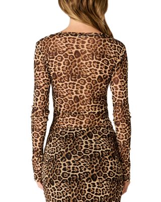 Fox Cheetah Print Top